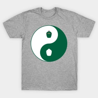 Big Green Egg Yin Yang Design T-Shirt